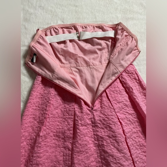 J.CREW Women’s 100% Cotton, Strapless Dress. Flamingo Pink. Sz: 4 - Picture 10 of 12